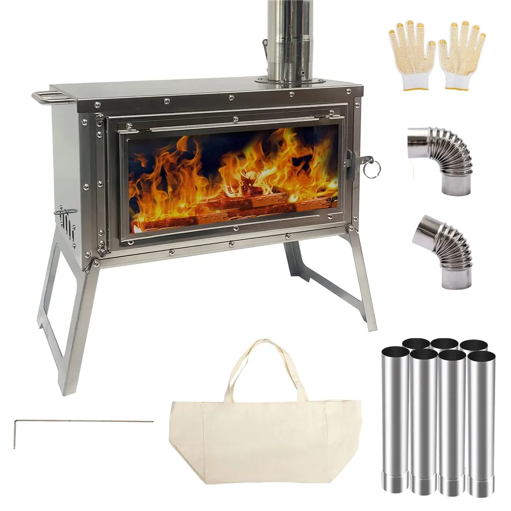 Multifunctional portable high efficiency fire wood  coal stove agricultural firewood tent stoves camping biomass pellet stove