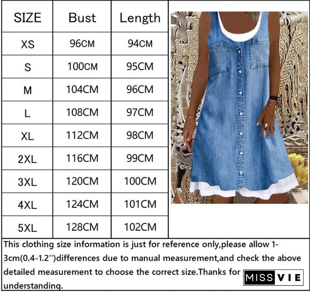 New Fashion Women's Elegant Sleeveless Print Dress Round Neck Casual Party Dresses Plus Size