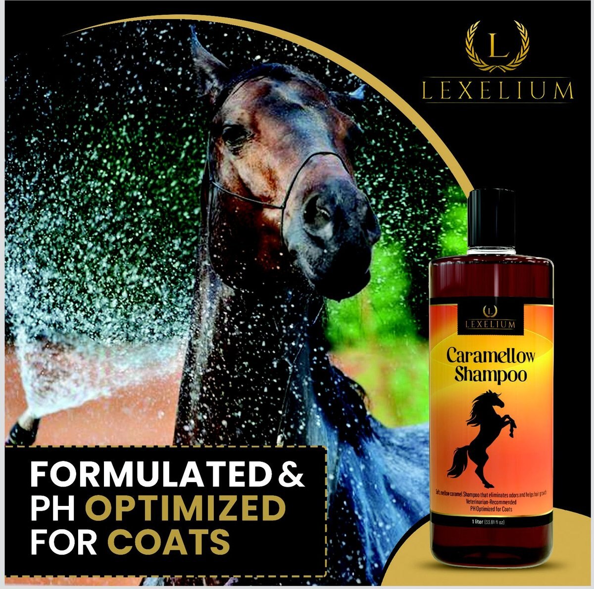 Lexelium Caramellow Horse Shampoo， 1-L