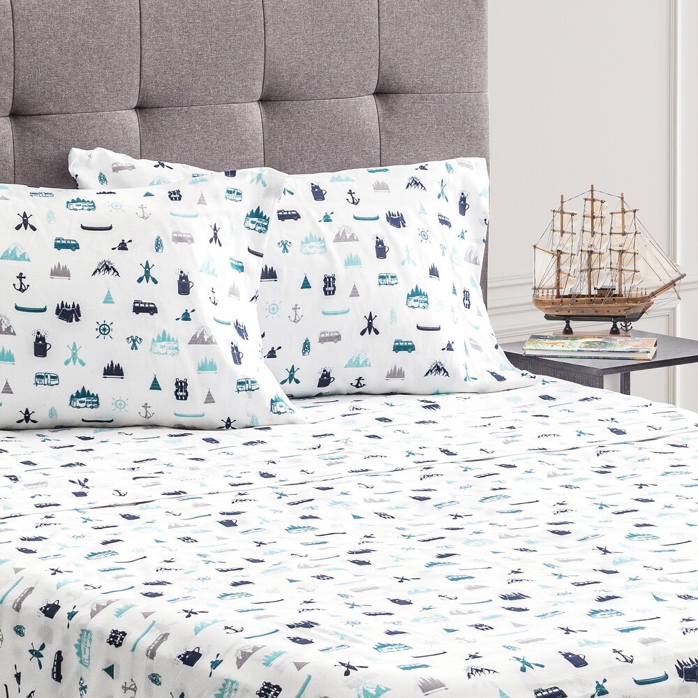 Sheet Sets 4PC K Printed Microfiber Signature Print