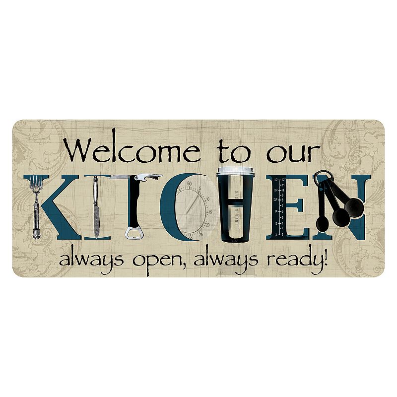 Bungalow Flooring ''Welcome to Our Kitchen'' Indoor Outdoor Mat Runner - 22'' x 52''