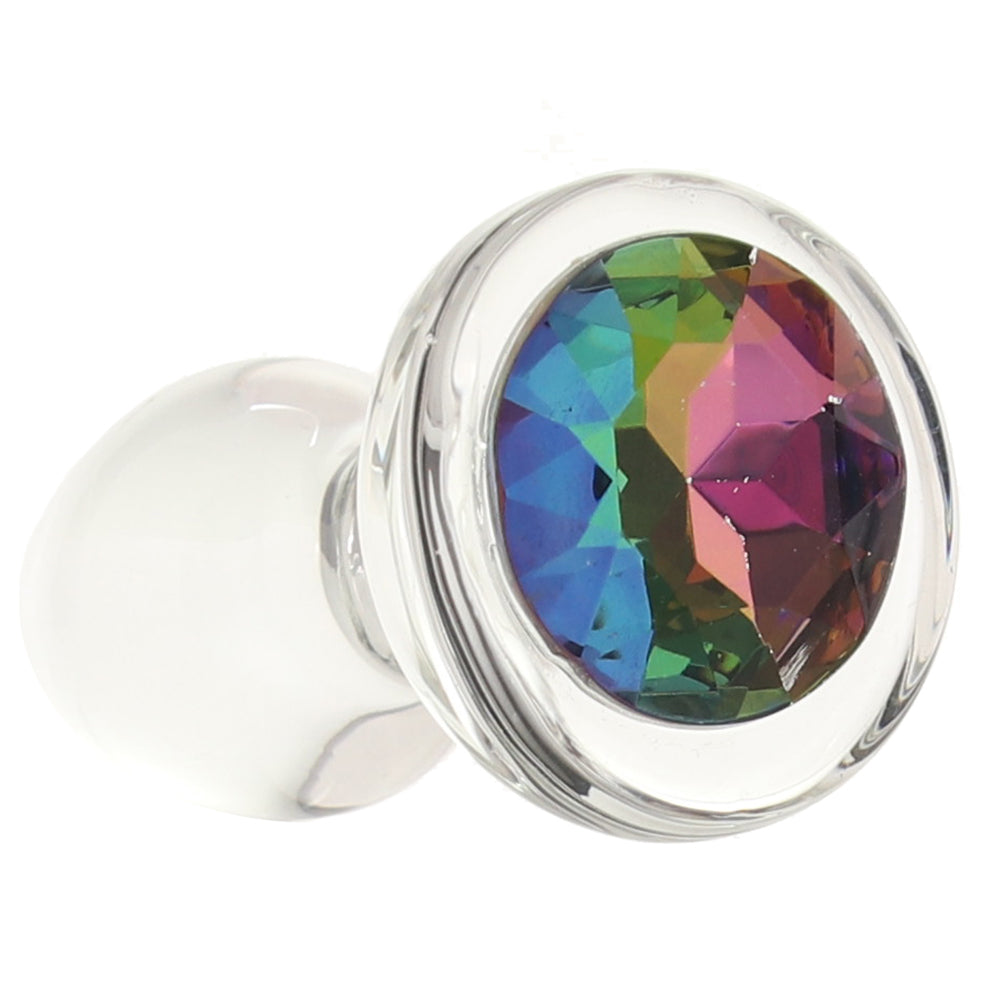 Crystal Desires Rainbow Gem Glass Plug in Small