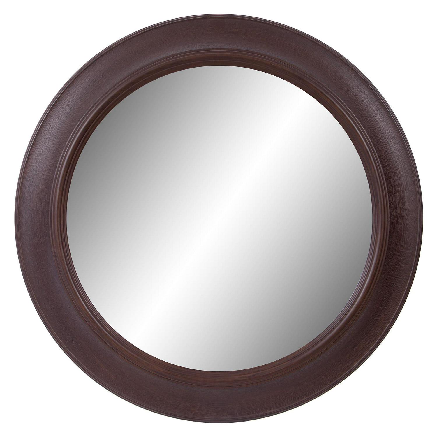 Bronze Woodgrain Round Mirror 30 x30  by Patton Wall Decor  Crowdfused