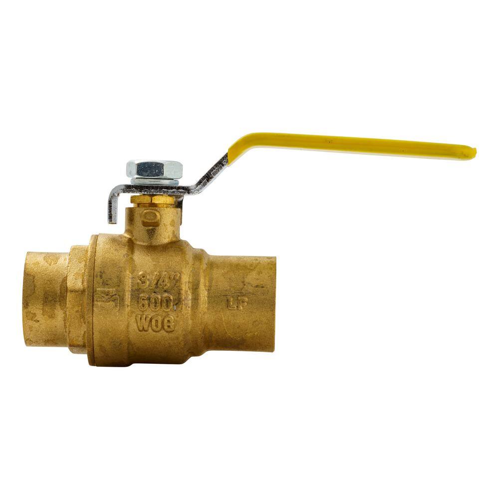 ProLine Series 34 in. x 34 in. Brass Sweat x Sweat Full Port Ball Valve 107-854HN