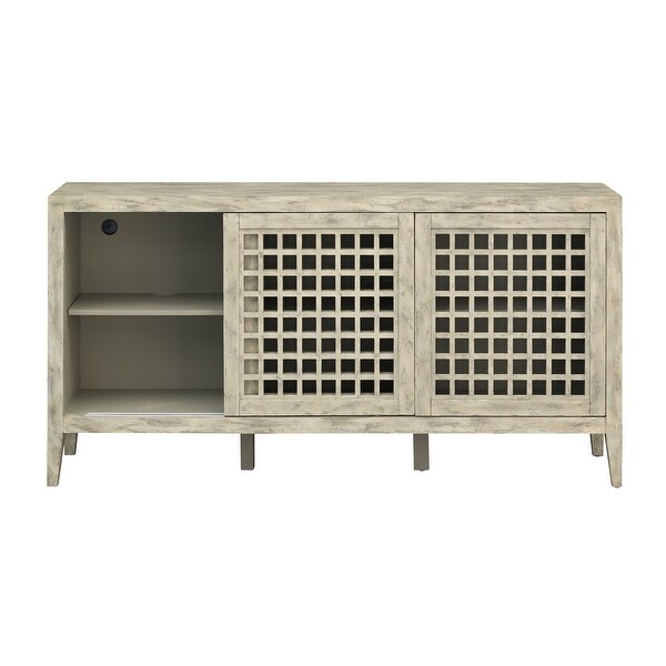 Somette Weaver Sandstone Three Door Credenza