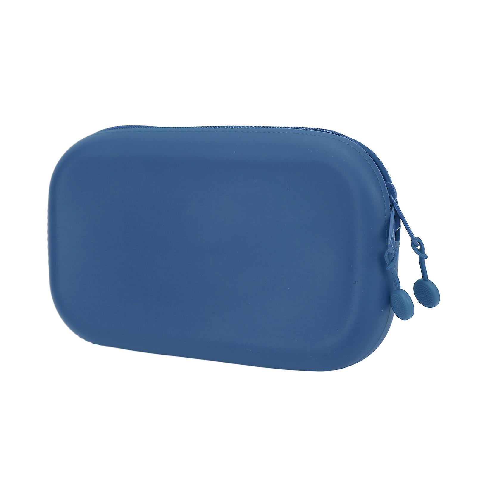 Pen Bag Easy Use Light Weight Small Size Silica Material Storage Bag For School Office Travelblue