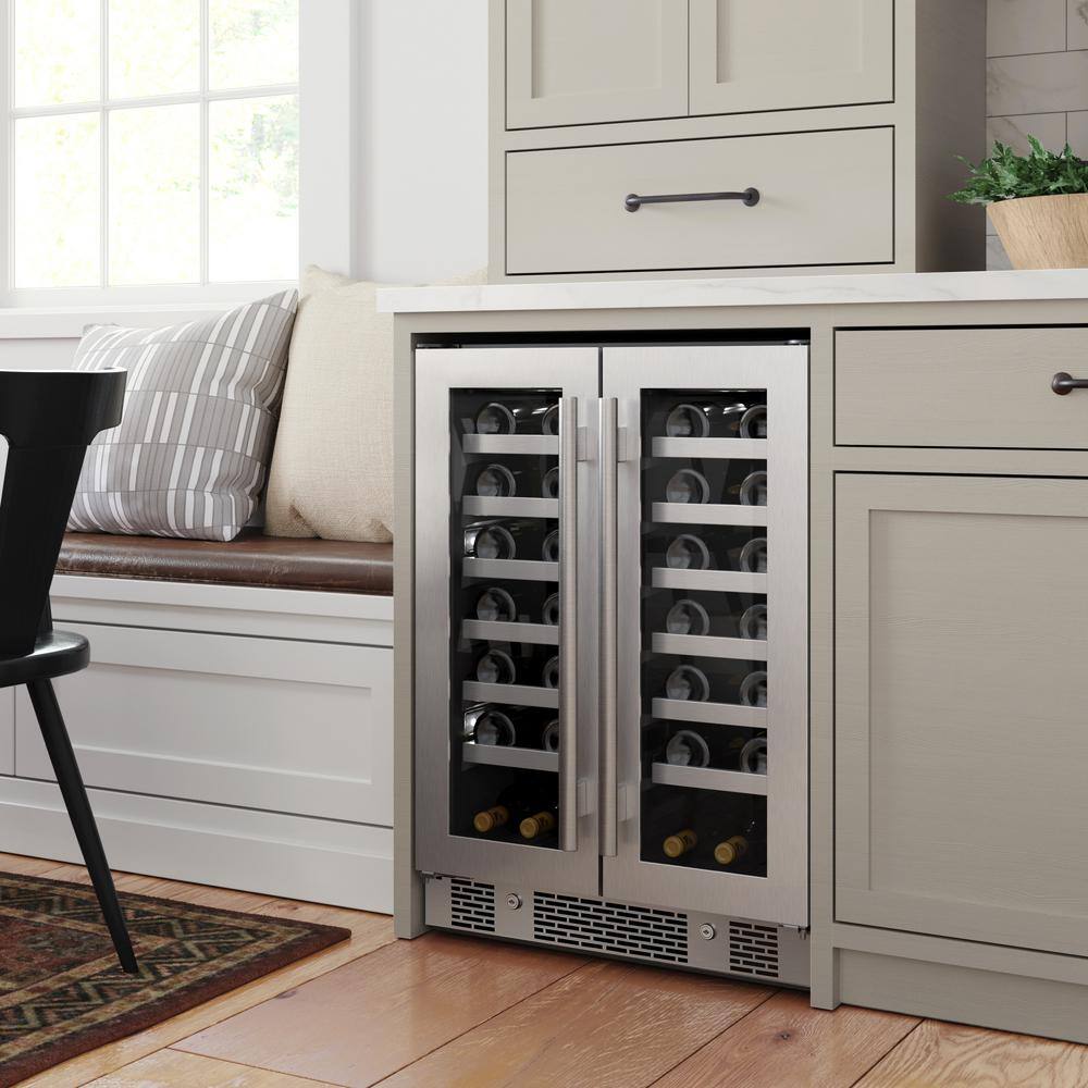 Avallon Dual Zone 42-Bottle Built-In Wine Cooler AWC242FD