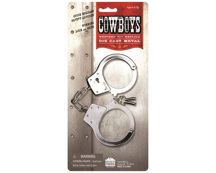 Parris Toys Western Replica Toy Handcuffs - 5007C