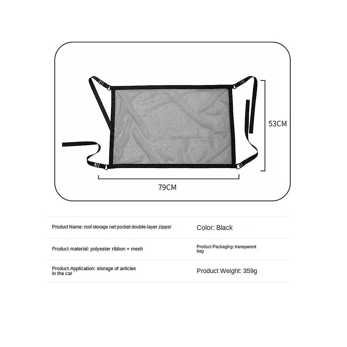 Car Ceiling Cargo Net，more Firm Car Ceiling Cargo Net For Car Camping Accessories，road Trip，tent，cl