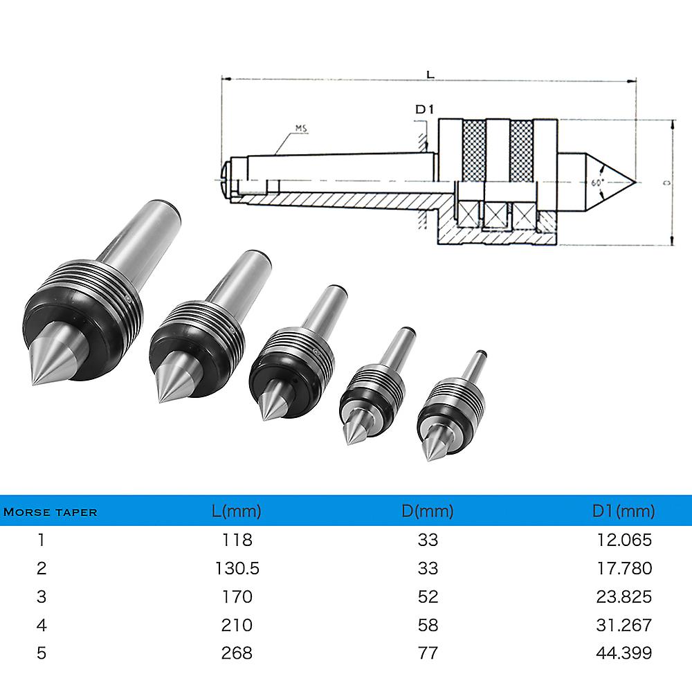 Accuracy Heavy Duty Bearing Morse Taper Shaft Chc Lathe Center High Speed Turning Machine Tool No.276226