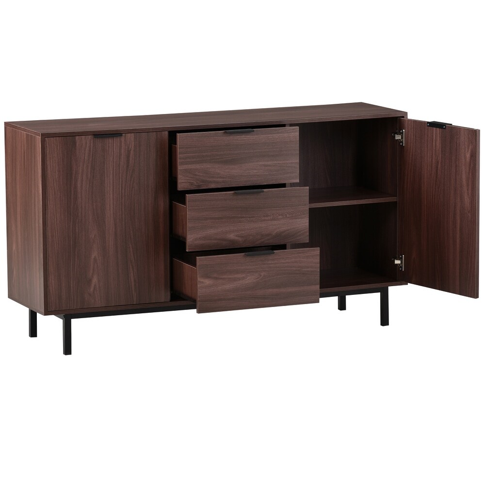 Sideboard Particleboard with Wood Grain Stickers