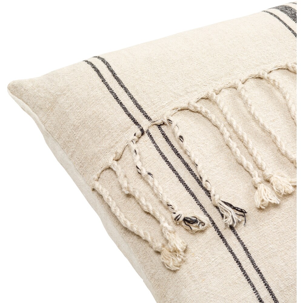 Enrico Linen Tassel Throw Pillow