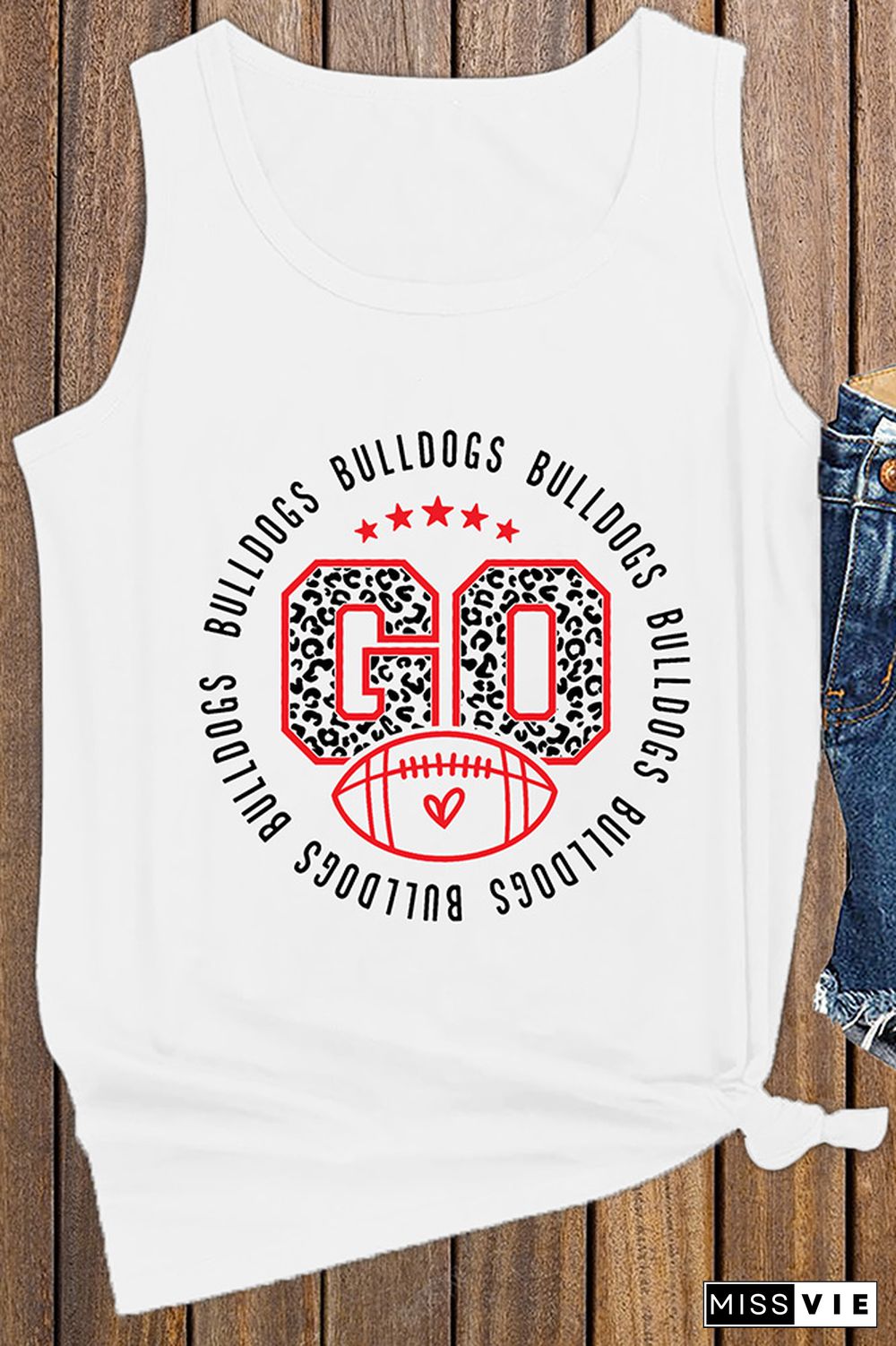 Go Bulldogs Football Tank Top