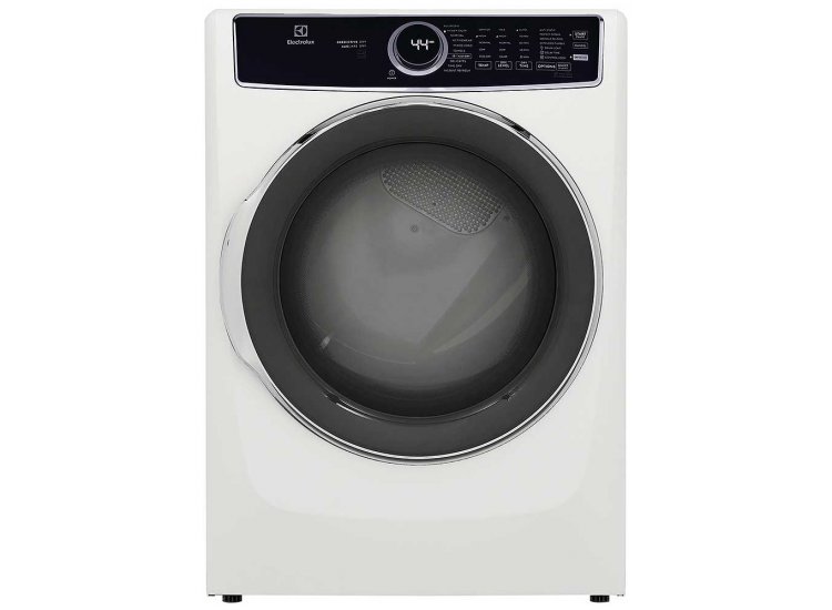 Electrolux 8 Cu. Ft. White Front Load Perfect Steam Gas Dryer With Predictive Dry And Instant Refresh