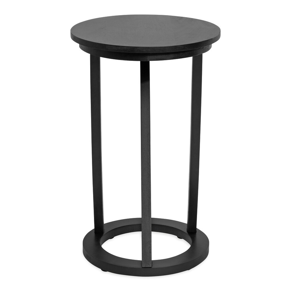 Kate and Laurel Aja Modern Wood Accent Table