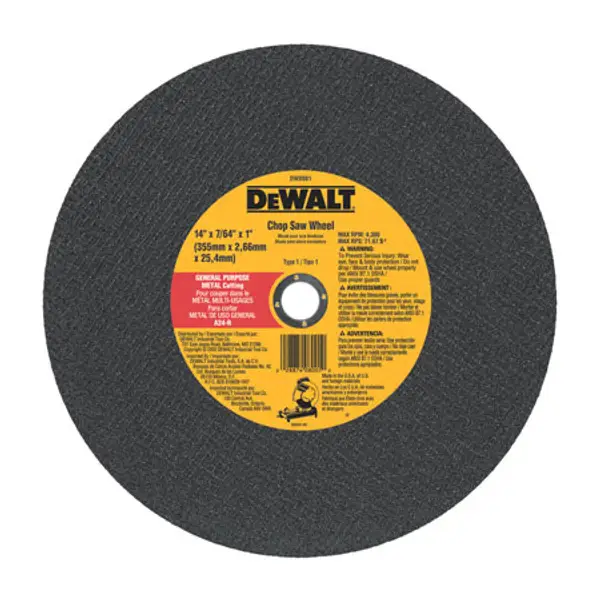 DEWALT 4-Pack 14x7/64x1 HP Chop Saw Blades