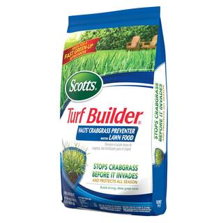 Scotts Turf Builder 13.35 lbs. 5000 sq. ft. Halts Crabgrass Preventer with Lawn Fertilizer (2-Pack) VB02154