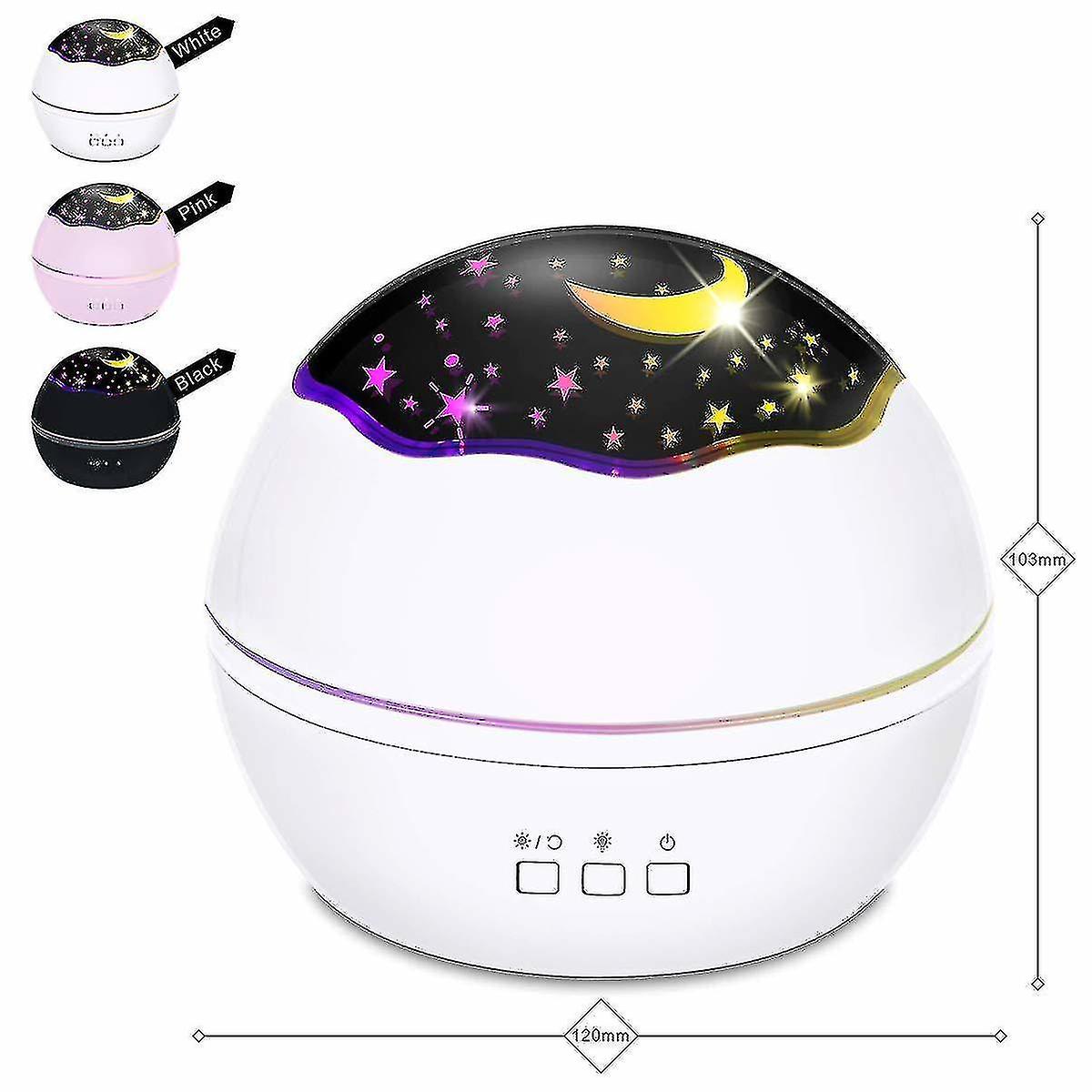 Star Projector Lamp Rotating Led Starry Sky Projector Children， 8 Romantic Light Night Light Childre