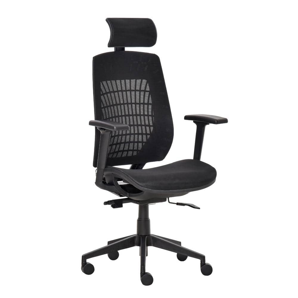 Vinsetto Black Mesh Ergonomic Office Chair High-Back Desk Chair with 3D Arms 921-431