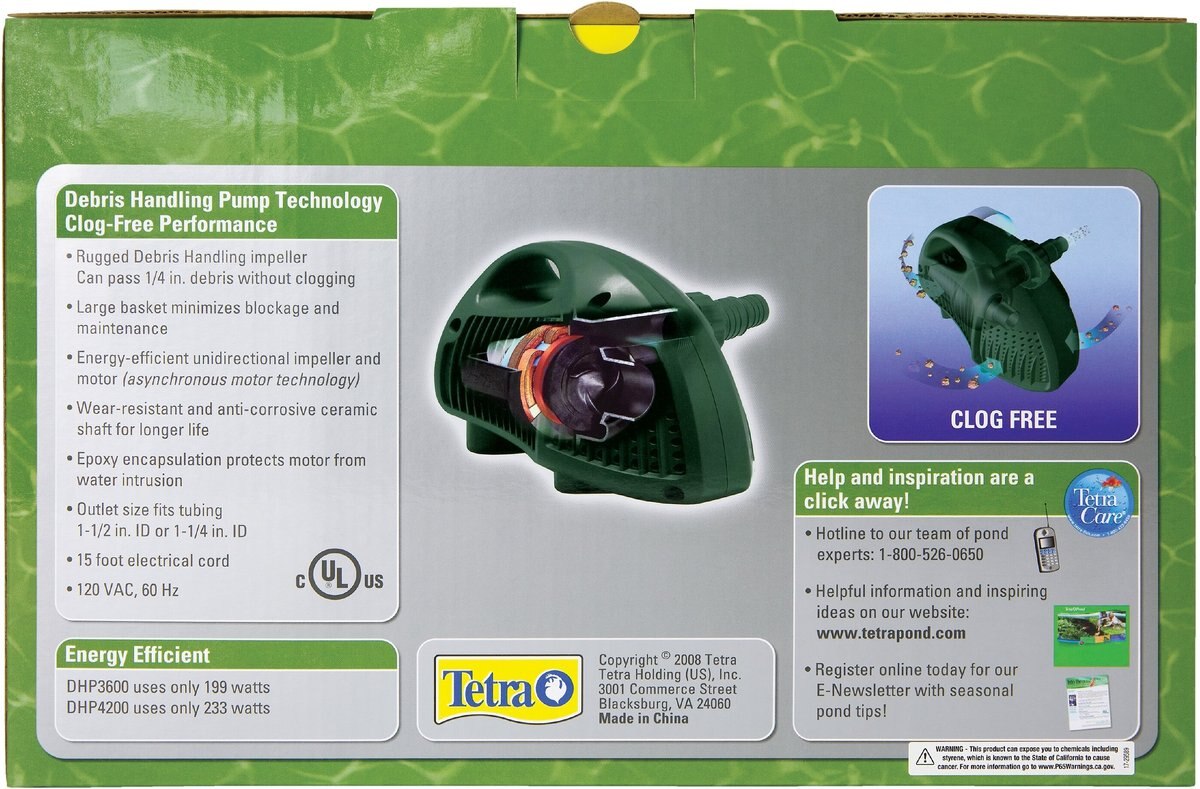 Tetra DHP4200 Debris-Handling Pond Pump