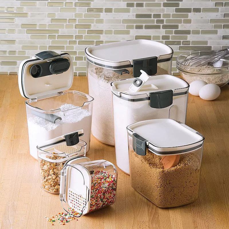 Progressive International Prepworks ProKeeper 6 Piece Food Storage Set， White