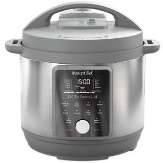 Instant Pot Silver 8 qt. Stainless Steel Duo Plus Multi-Use Electric Pressure Cooker with Whisper-Quiet Steam Release V4 113-0058-01