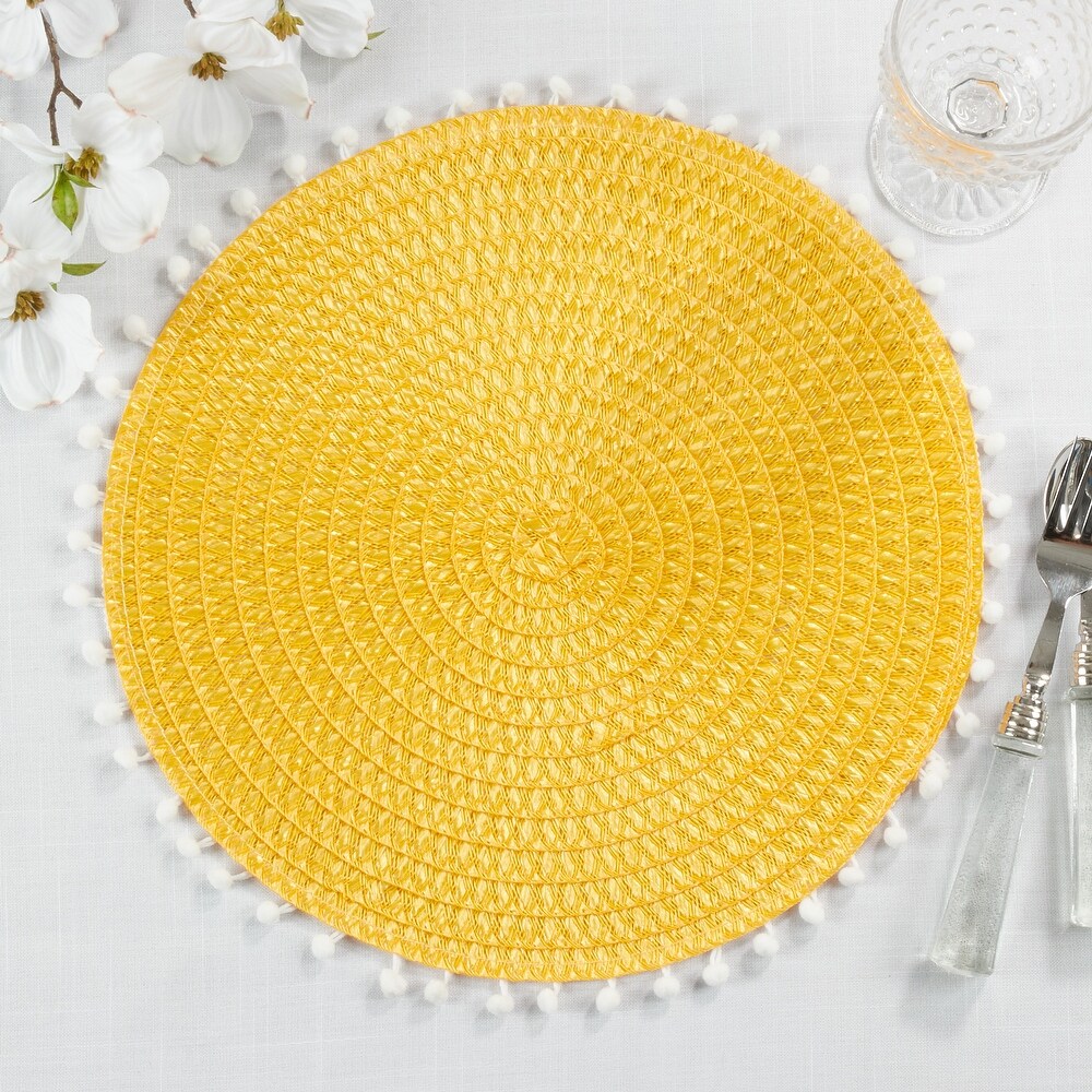 Pom Pom Design Placemats (Set of 4)