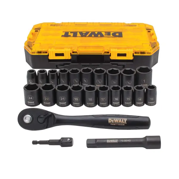 DEWALT 23-Piece 1/2 Drive Impact Socket Set