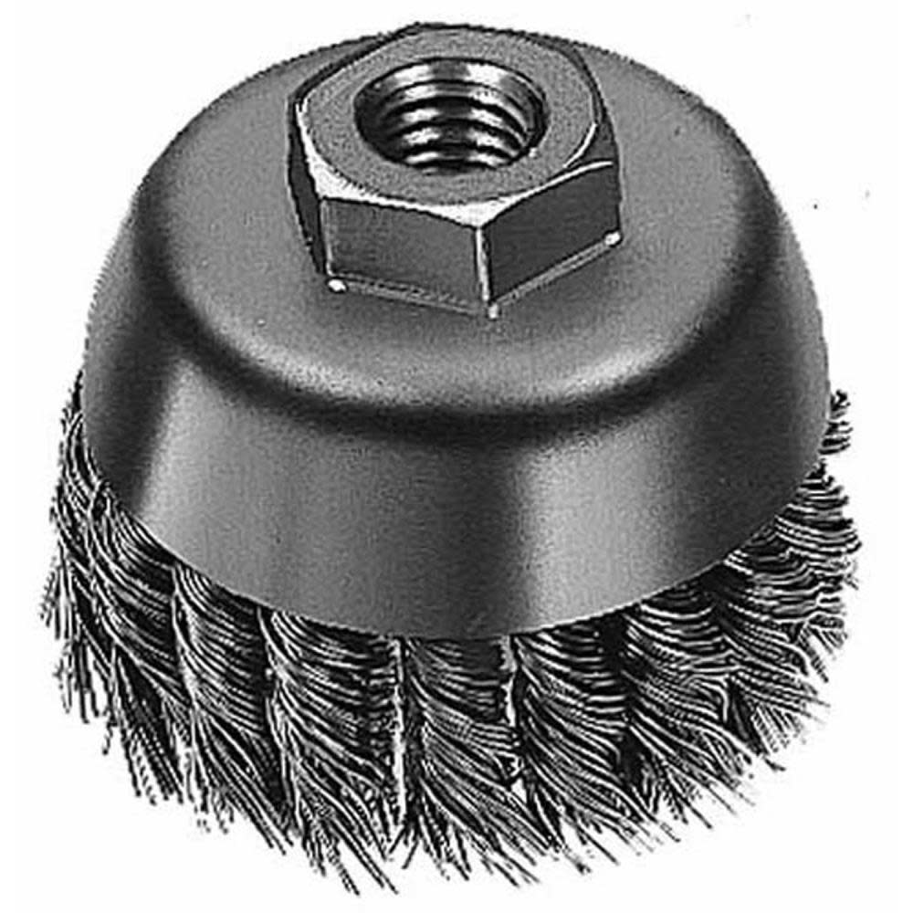 4 in. Carbon Steel Knot Wire Cup Brush ;