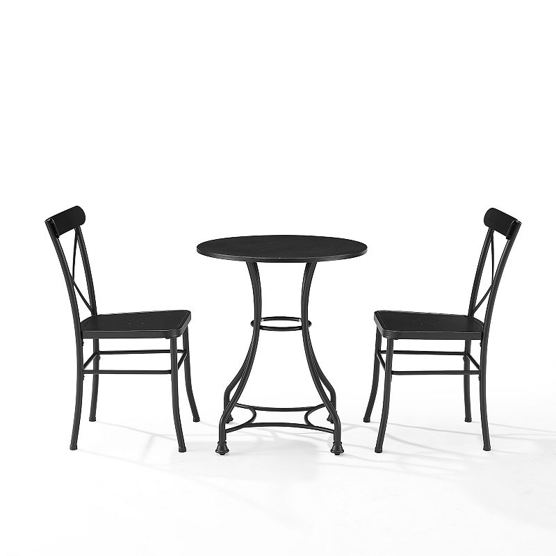 Crosley Astrid Indoor / Outdoor Patio Bistro Table and Chair 3-piece Set