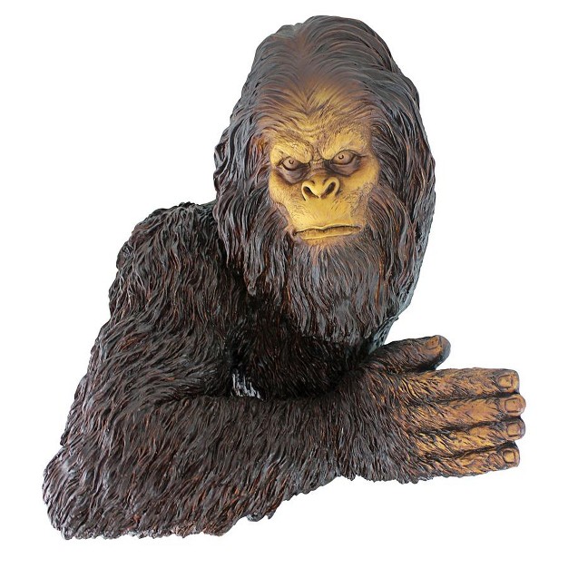 Design Toscano Bigfoot The Bashful Yeti Tree Sculpture Multicolored