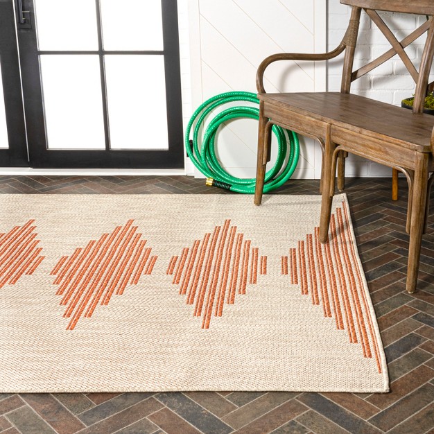 Vinales Diamond Stripe Indoor outdoor Area Rug Jonathan Y