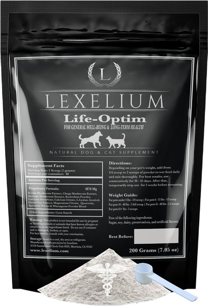 Lexelium Life-Optim Dog and Cat Supplement， 7-oz bag