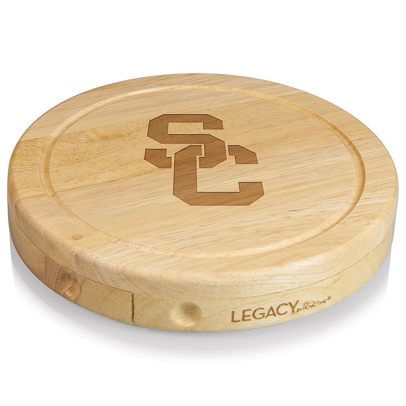 USC Trojans Brie Cheese Cutting Board Set