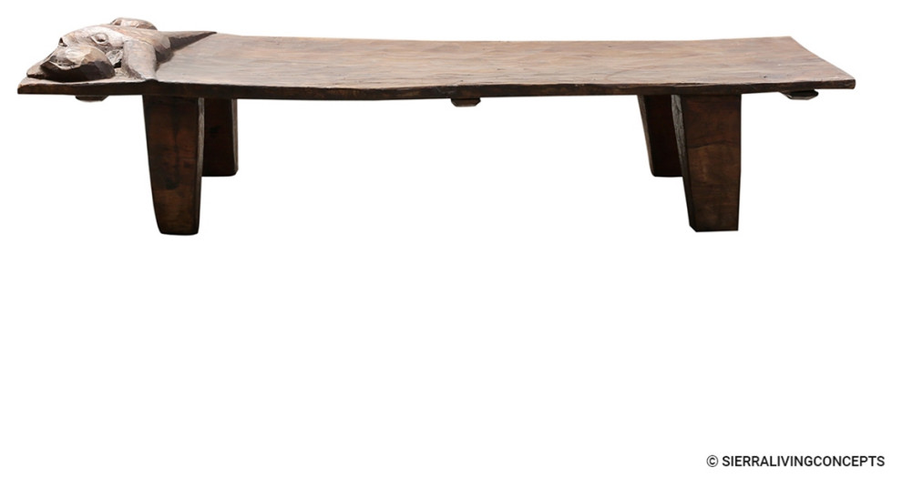 Rustic Solid Wood Vintage Coffee Table   Rustic   Coffee Tables   by Sierra Living Concepts Inc  Houzz