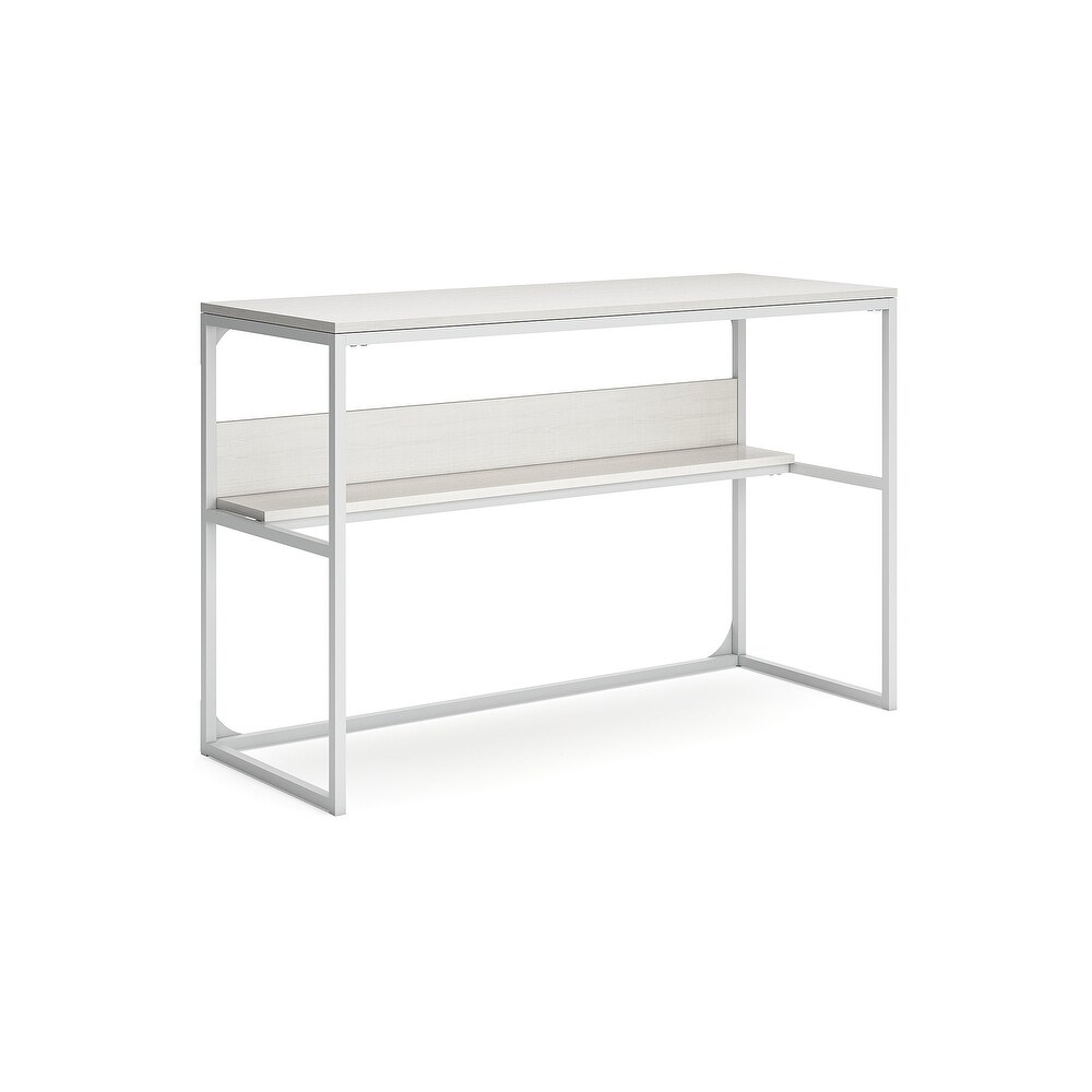 Signature Design by Ashley Deznee White Home Office Desk with Shelf