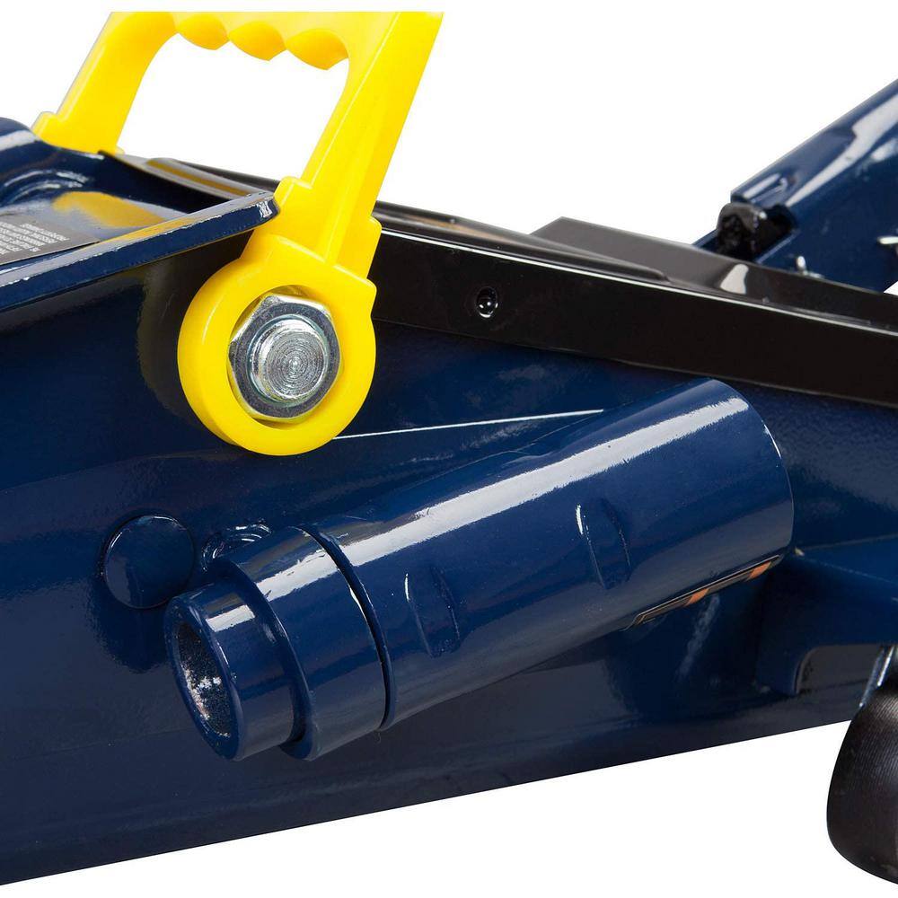 TCE 3-Ton Hydraulic Trolley Floor Jack with Extra Saddle Blue AT83006U