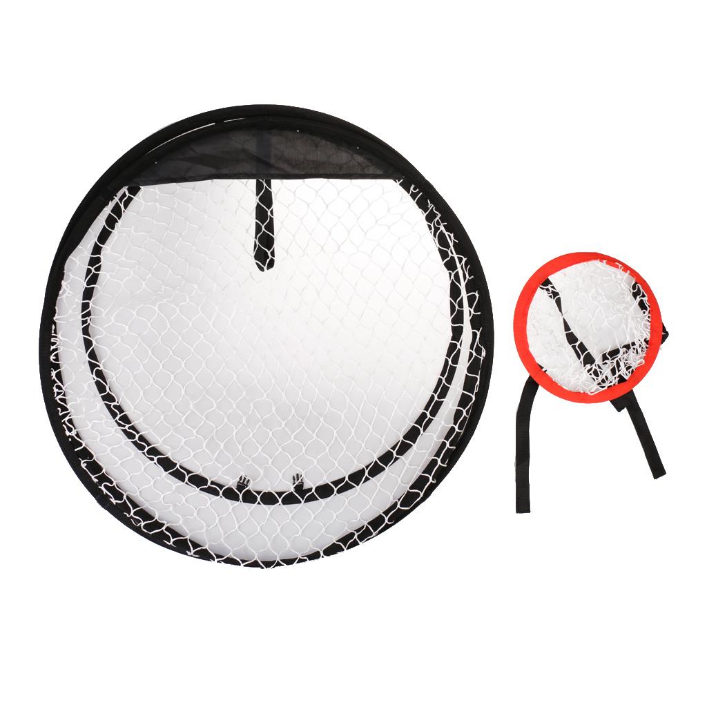 24'' Portable Golf Chipping Pitching Net for Beginner Training Hitting Aid