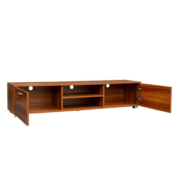 TV Stand for 70 Inch TV Stands， Media Console Entertainment Center Television Table