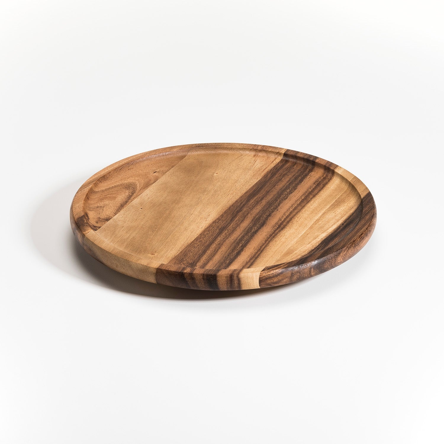 13-inch Acacia Lazy Susan w/ Wood Grain