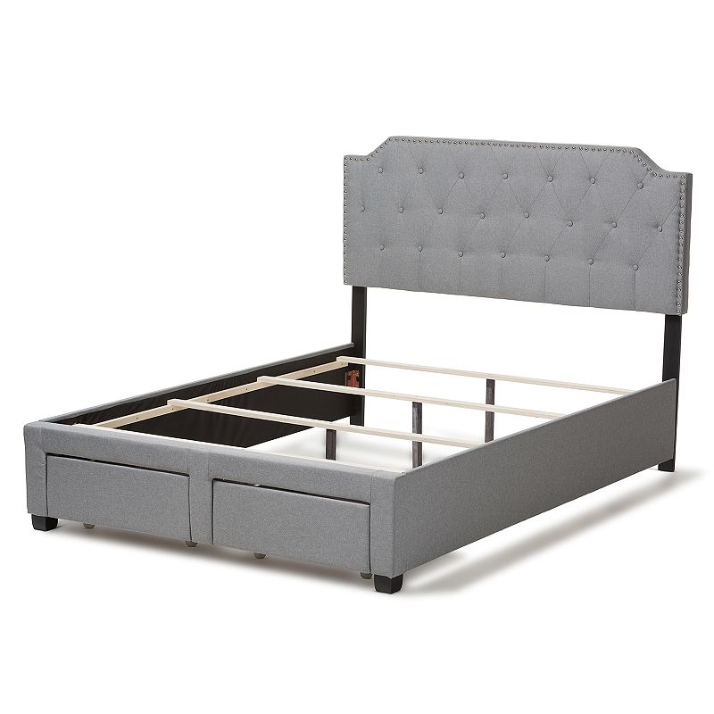 Baxton Studio Modern Gray Storage Bed