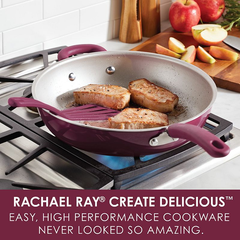 Rachael Ray? Create Delicious Aluminum Nonstick 12.5-in. Deep Skillet