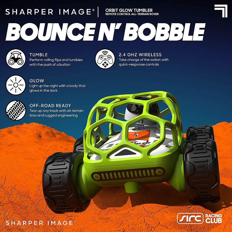 Sharper Image Orbit Tumbler Glow-In-The-Dark Rover