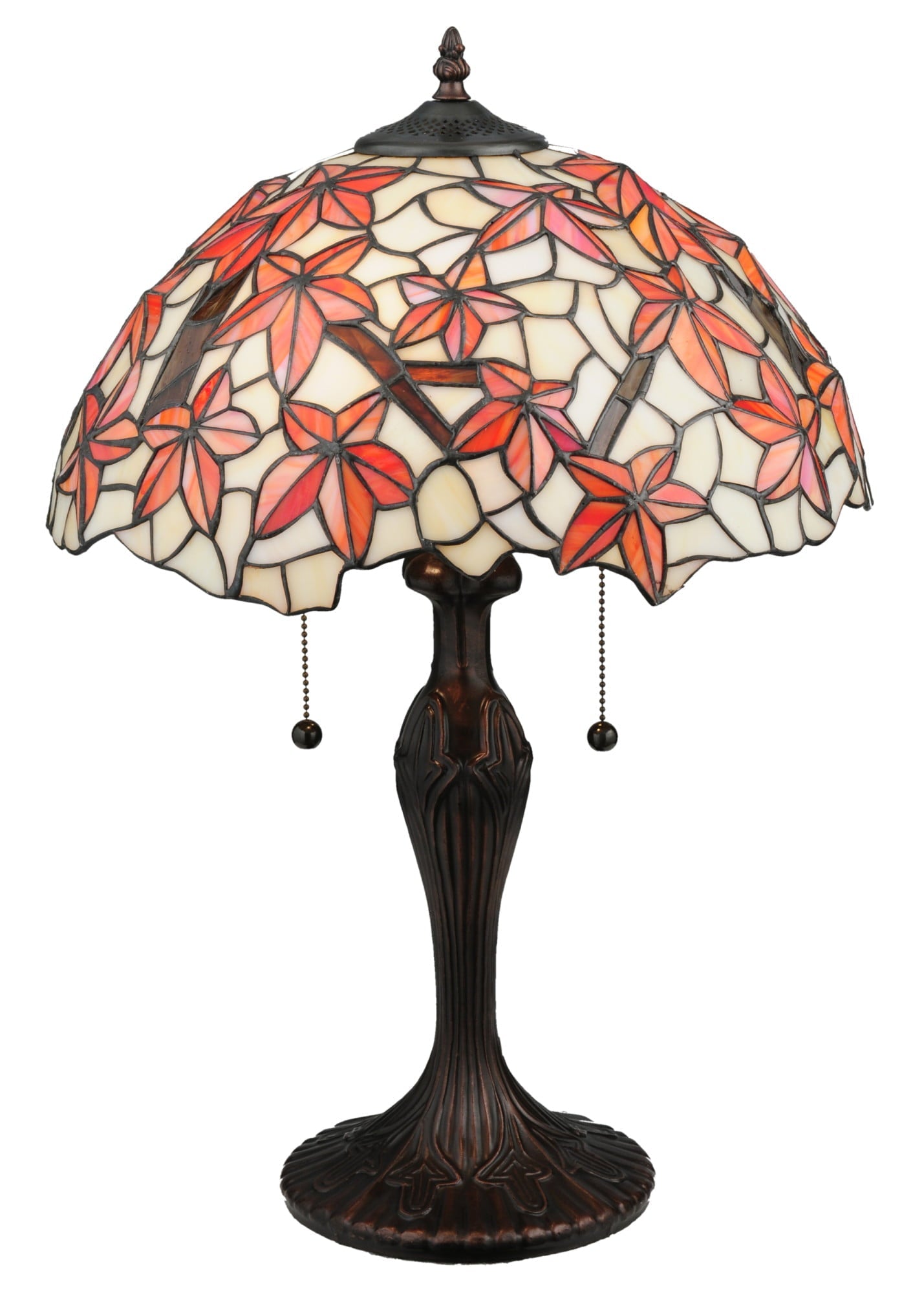 Meyda Tiffany 114388 Vintage Stained Glass Coastal 22" H Starfish Table Lamp - MultiColor