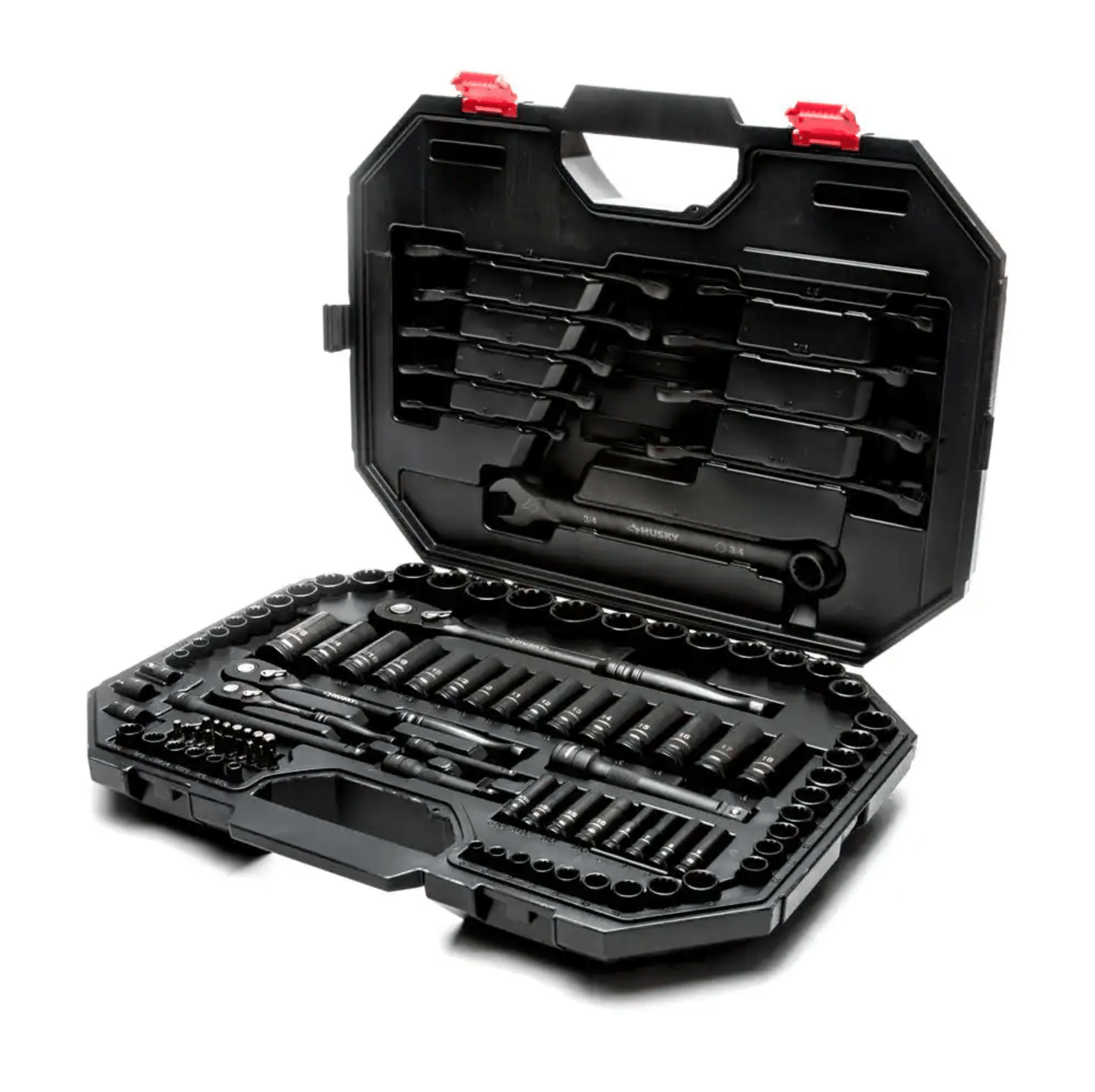 Husky SAE Drive 100-Position Universal and Metric Mechanics Tool Set (105-Piece)， H100105MTSN