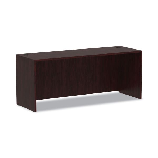 Alera Valencia Series Credenza Shell， 70.88w x 23.63d x 29.5h， Mahogany