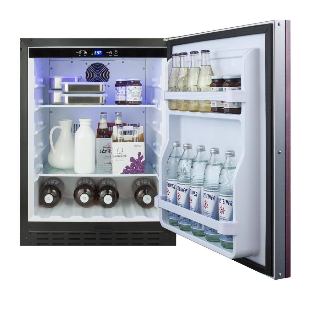 Summit Appliance 24 in. W 4.2 cu. ft. Mini Refrigerator in Panel-Ready without Freezer ADA Compliant AL55IFE