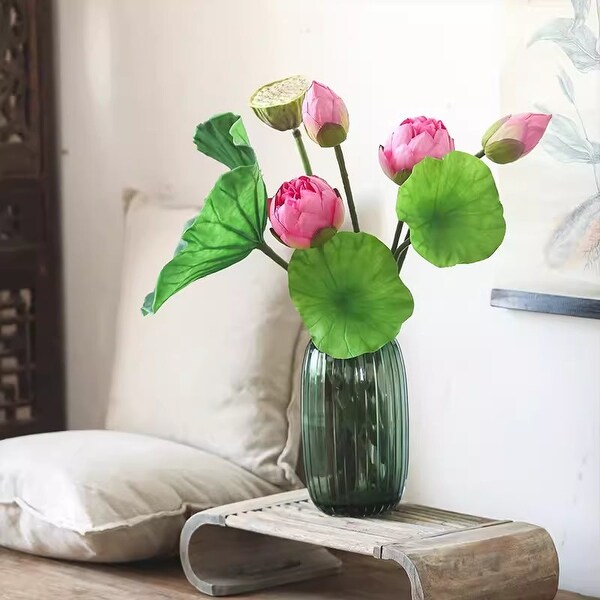 RusticReach Artificial Lotus Flower and Seedpod