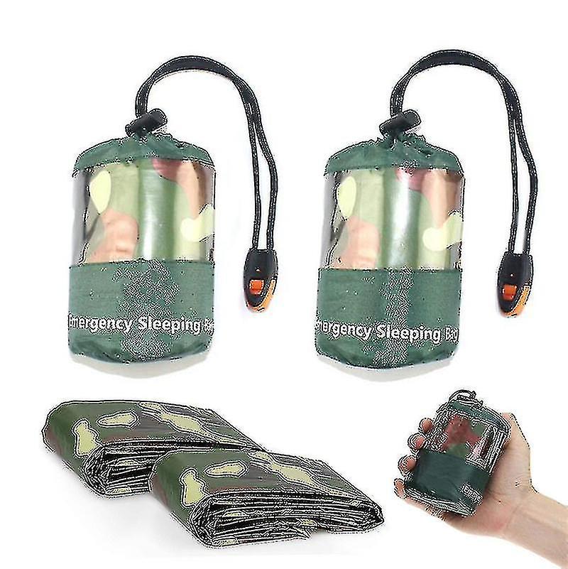 1pc Survival Sleeping Bag， Emergency Bag For Outdoor Camping