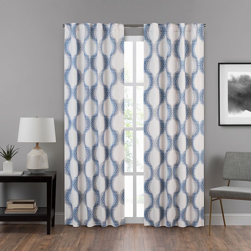 eclipse Draftstopper Summit Geo 1-Panel Window Curtain